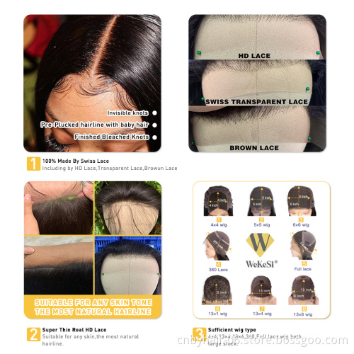 13x4 Transparent Lace Wig Human Hair Lace Front,Human Hair Wigs For Black Women,100% Brazilian Virgin Human Hair Lace Front Wig